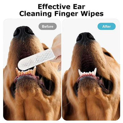 Naturally Formulated Pet Dental Finger Wipes 50pcs