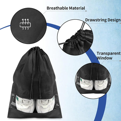 Travel Dust-Proof Shoe Bags (Set of 5)