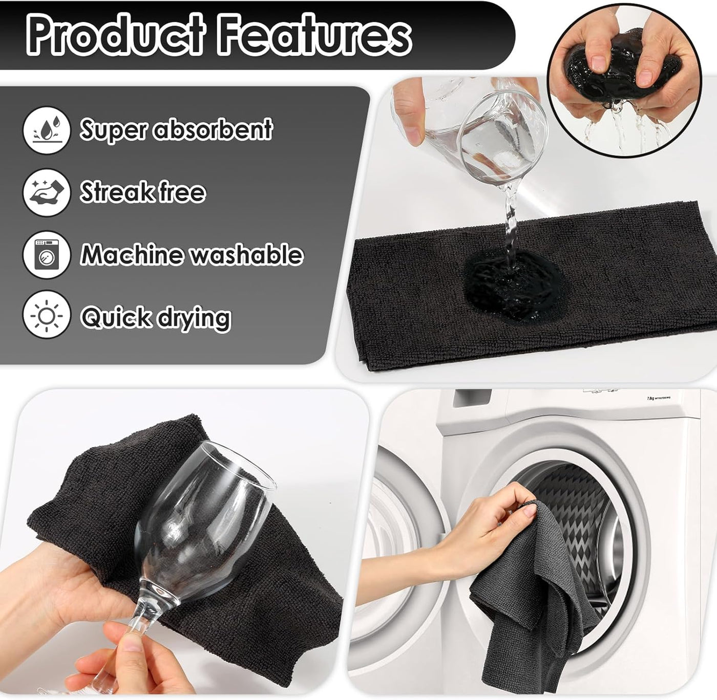 Microfiber Cleaning Cloth Roll