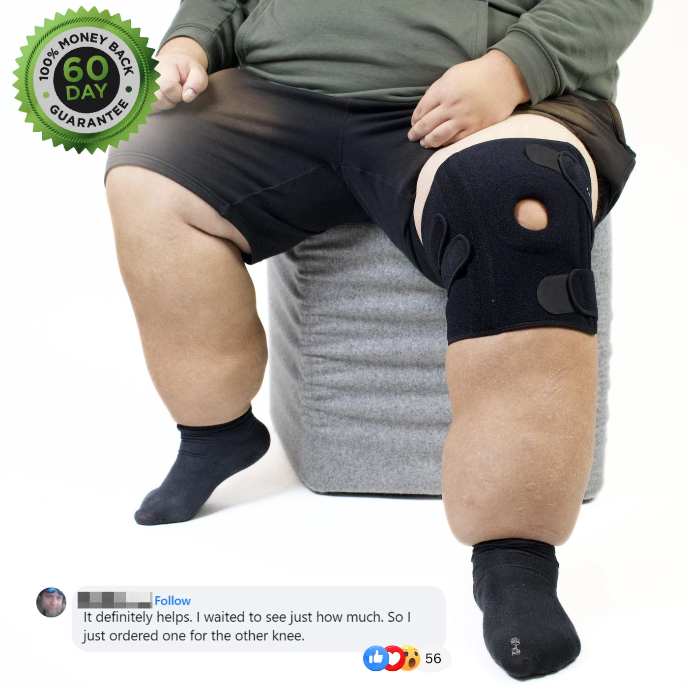 Patellaplus™ - Adjustable Plus-size Knee Brace