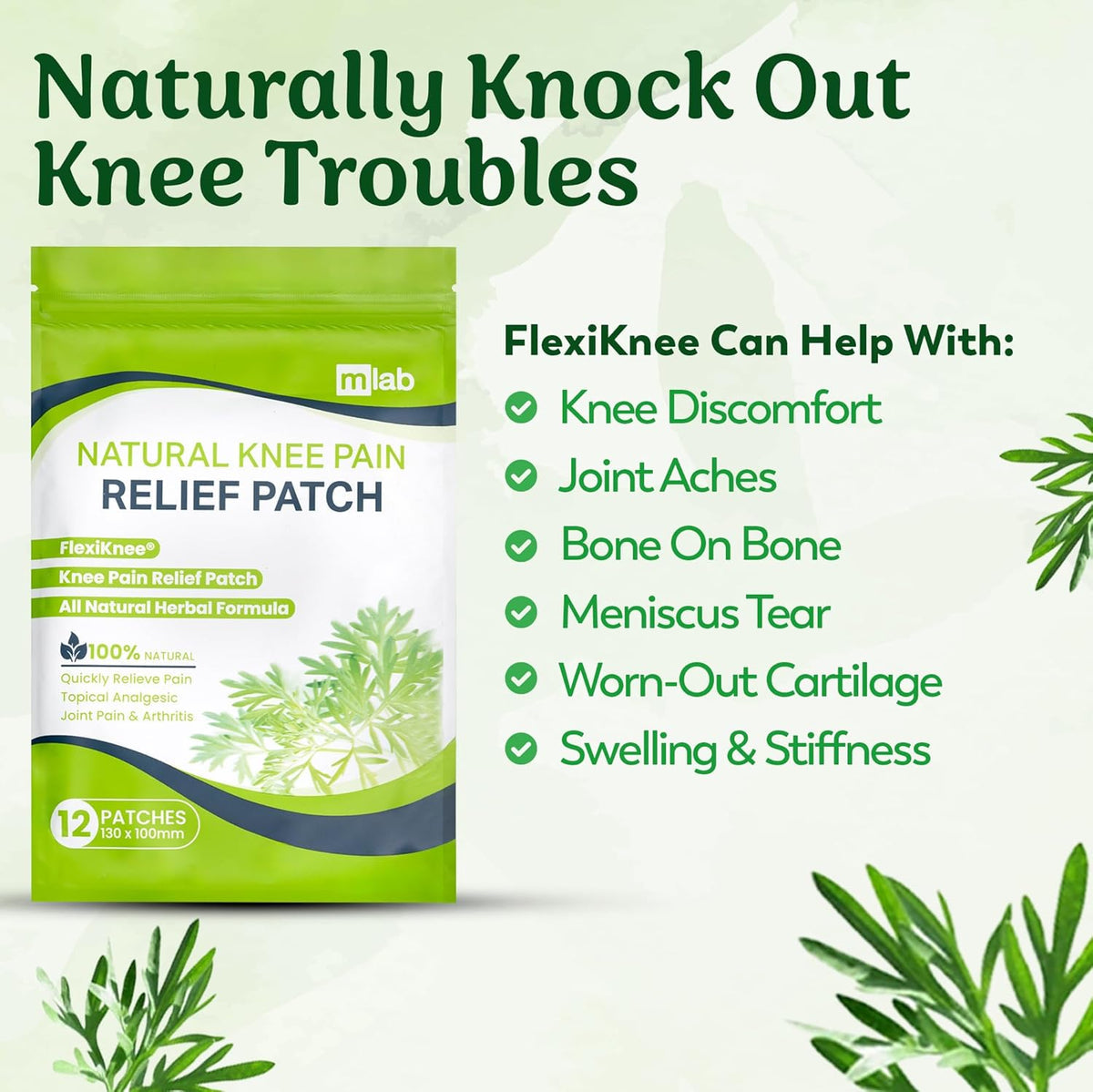 Natural Knee Pain Relief Patches 🌿🦵(Buy 5 Get 5 Free🔥🔥)