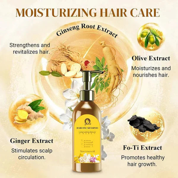 Japanese Natural Hair Dye Shampoo (Buy 1 Get 1 Free)